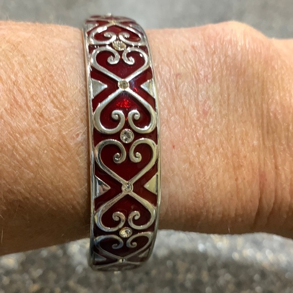 Brighton Jewelry - Brighton heart bangle bracelet, hinged